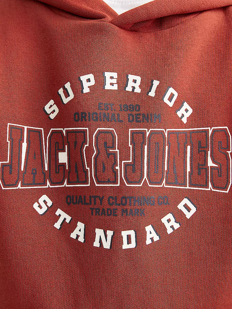 JACK & JONES | Jungen Kapuzensweater - Hoodie JJELOGO | Rojo