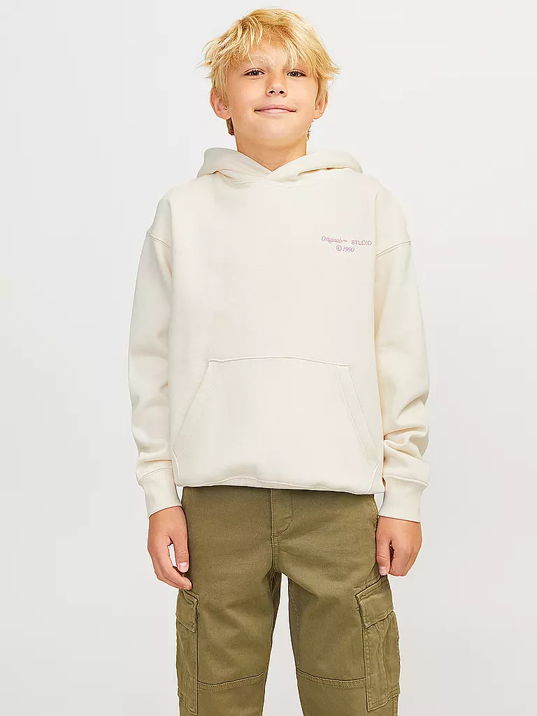 JACK & JONES | Jungen Kapuzensweater - Hoodie JORNOHO  | Blanco