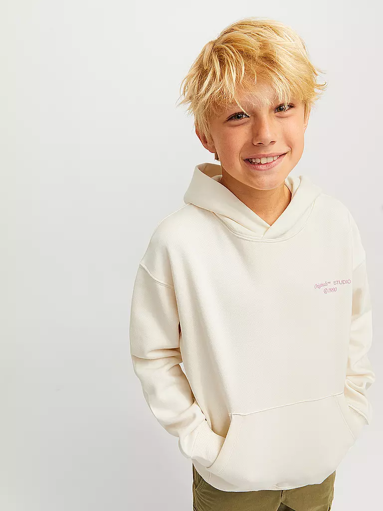 JACK & JONES | Jungen Kapuzensweater - Hoodie JORNOHO  | Blanco
