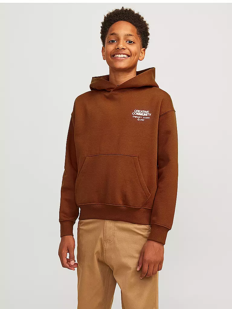JACK & JONES | Jungen Kapuzensweater - Hoodie JORNOHO  | Marrón