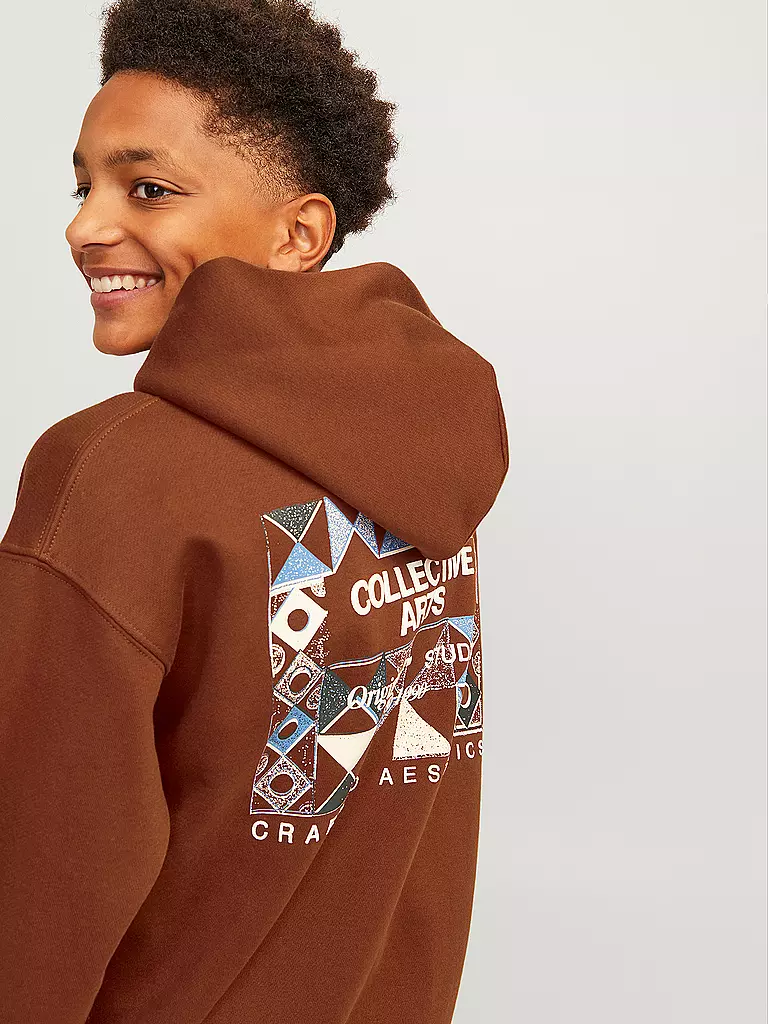 JACK & JONES | Jungen Kapuzensweater - Hoodie JORNOHO  | Marrón