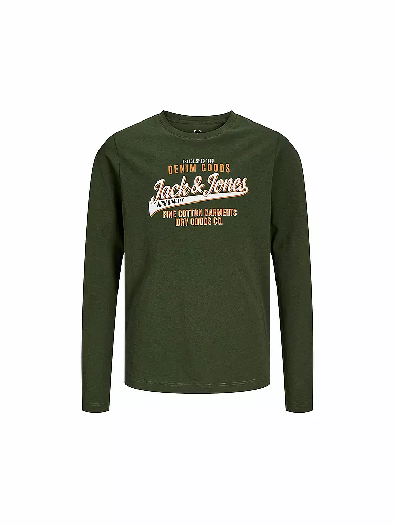 JACK & JONES | Jungen Langarmshirt  JJELOGO | Oliva