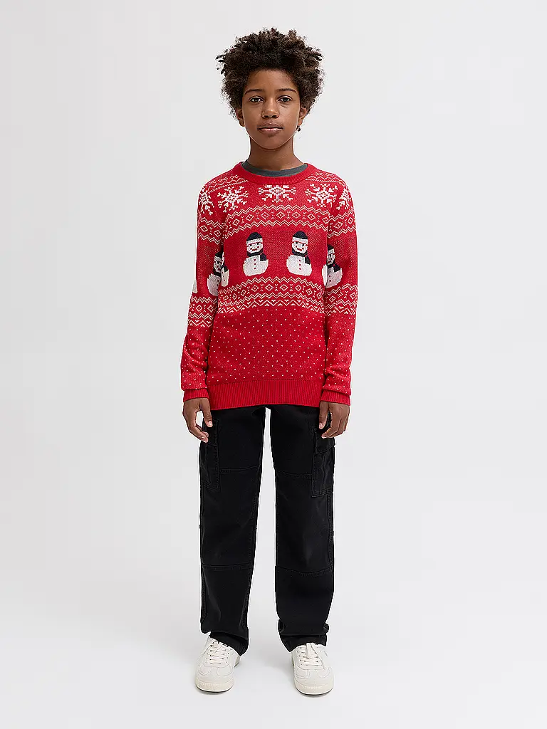 JACK & JONES | Jungen Pullover JJXMAS | Rojo