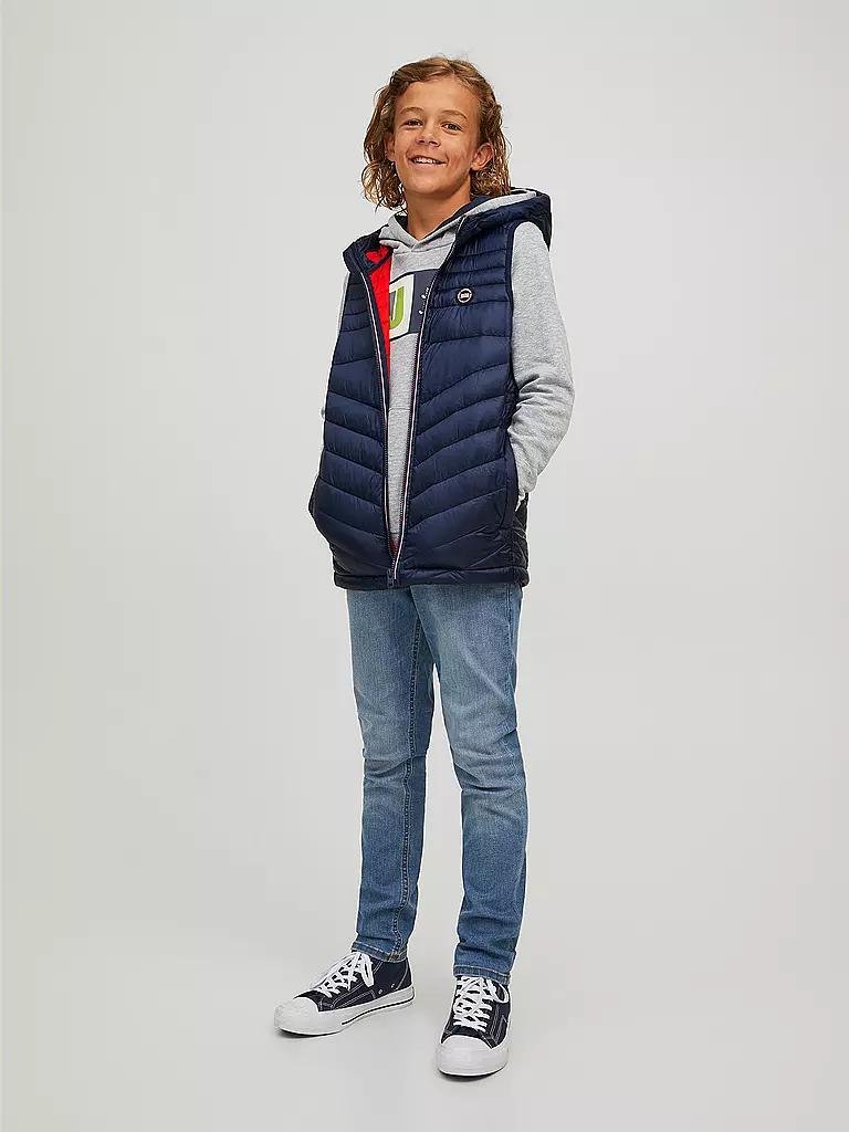 JACK & JONES | Jungen Steppgilet JJEHERO | Azul oscuro