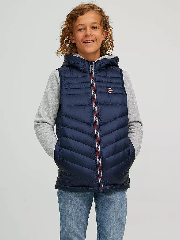 JACK & JONES | Jungen Steppgilet JJEHERO | Azul oscuro