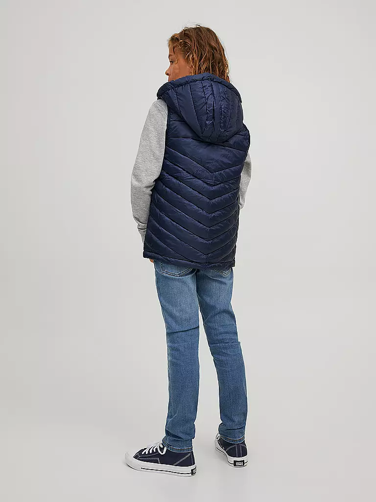 JACK & JONES | Jungen Steppgilet JJEHERO | Azul oscuro