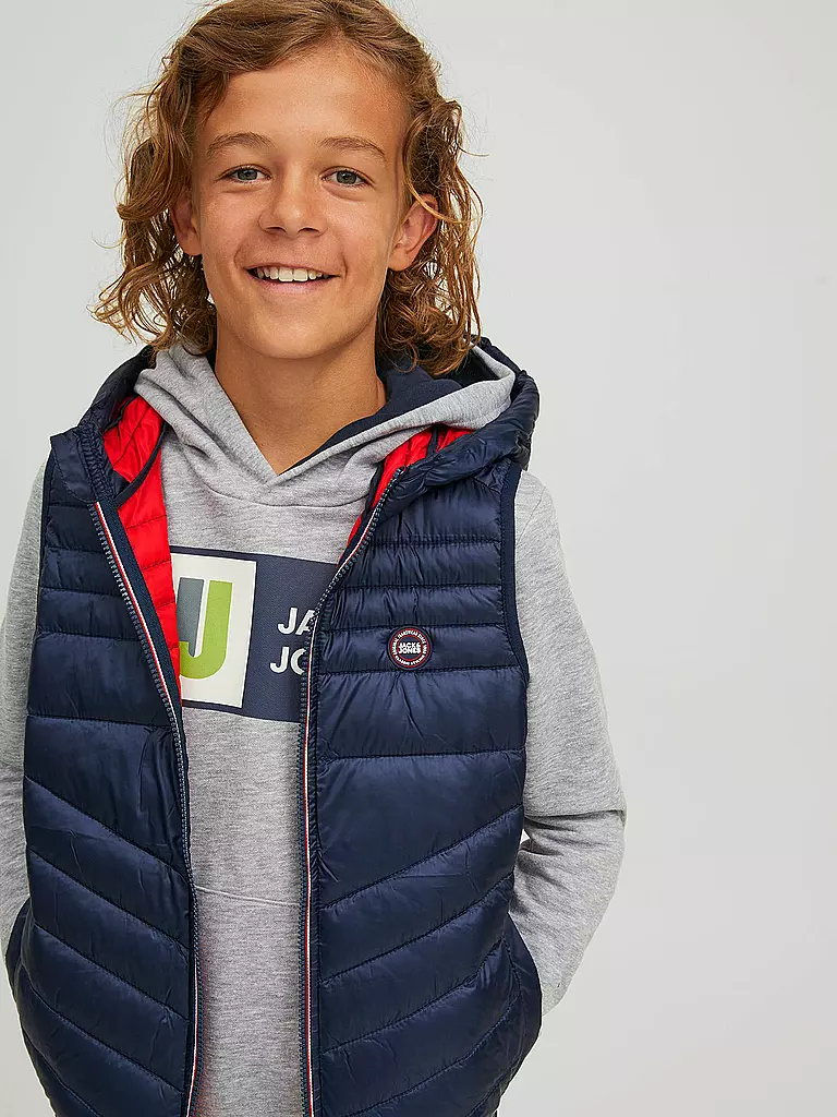 JACK & JONES | Jungen Steppgilet JJEHERO | Azul oscuro