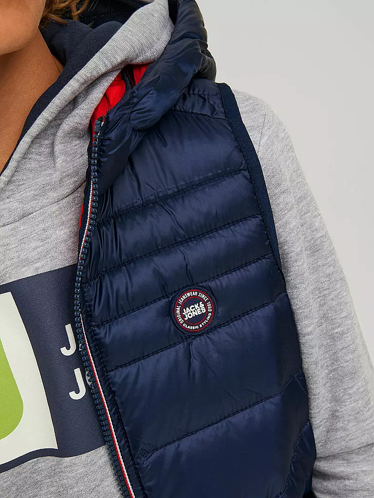 JACK & JONES | Jungen Steppgilet JJEHERO | Azul oscuro
