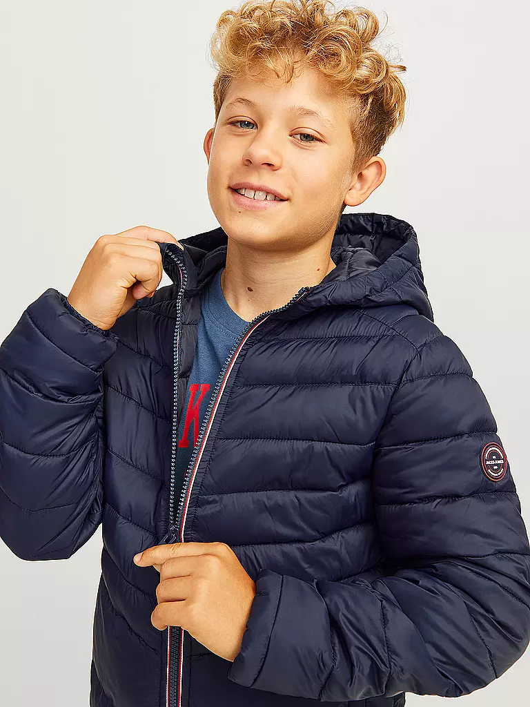 JACK & JONES | Jungen Steppjacke JJESPRINT | Azul oscuro
