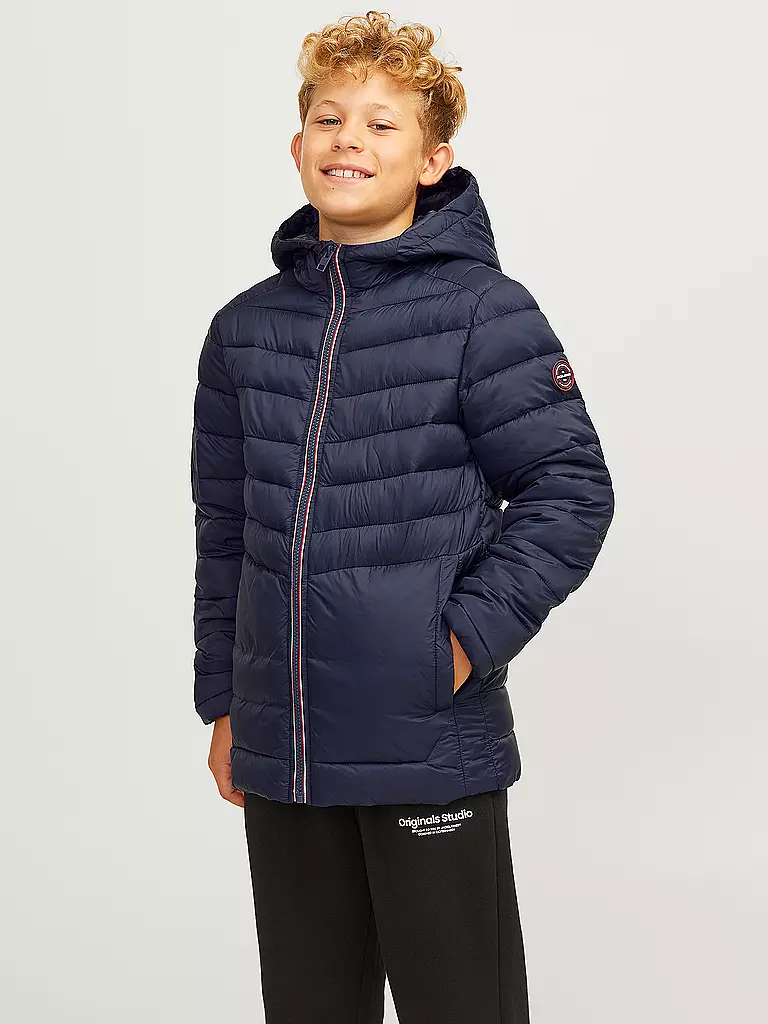 JACK & JONES | Jungen Steppjacke JJESPRINT | Azul oscuro