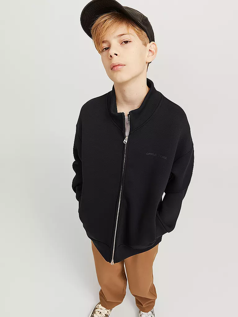 JACK & JONES | Jungen Sweatjacke JCOKINETIC  | Negro