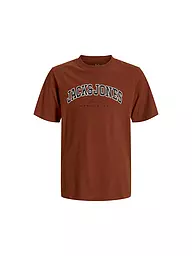JACK & JONES | Jungen T-Shirt JJECALEB | Rojo oscuro