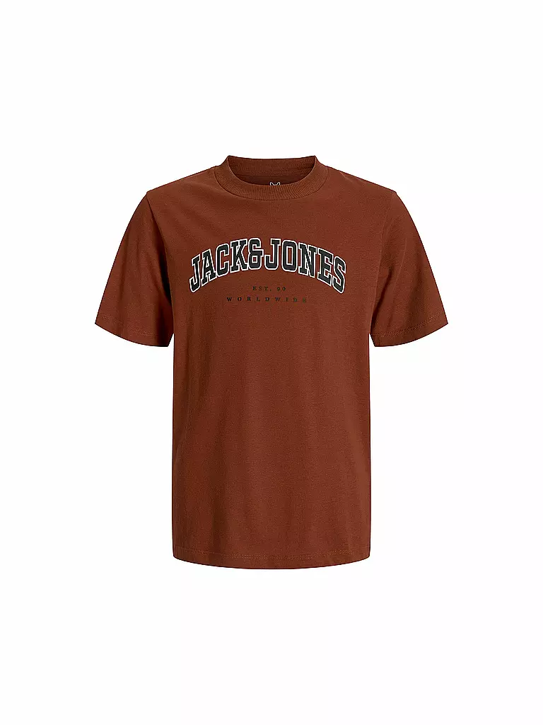 JACK & JONES | Jungen T-Shirt JJECALEB | Rojo oscuro