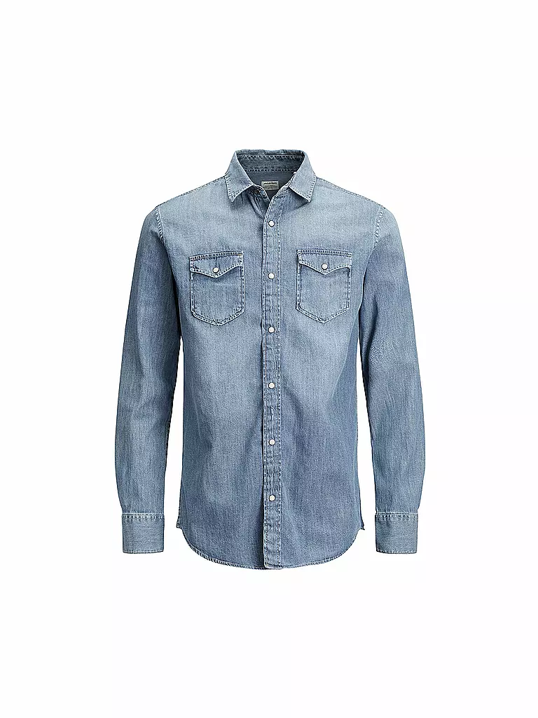 JACK & JONES | Jungen-Jeanshemd "JJEWESTERN SHERIDAN" | Azul