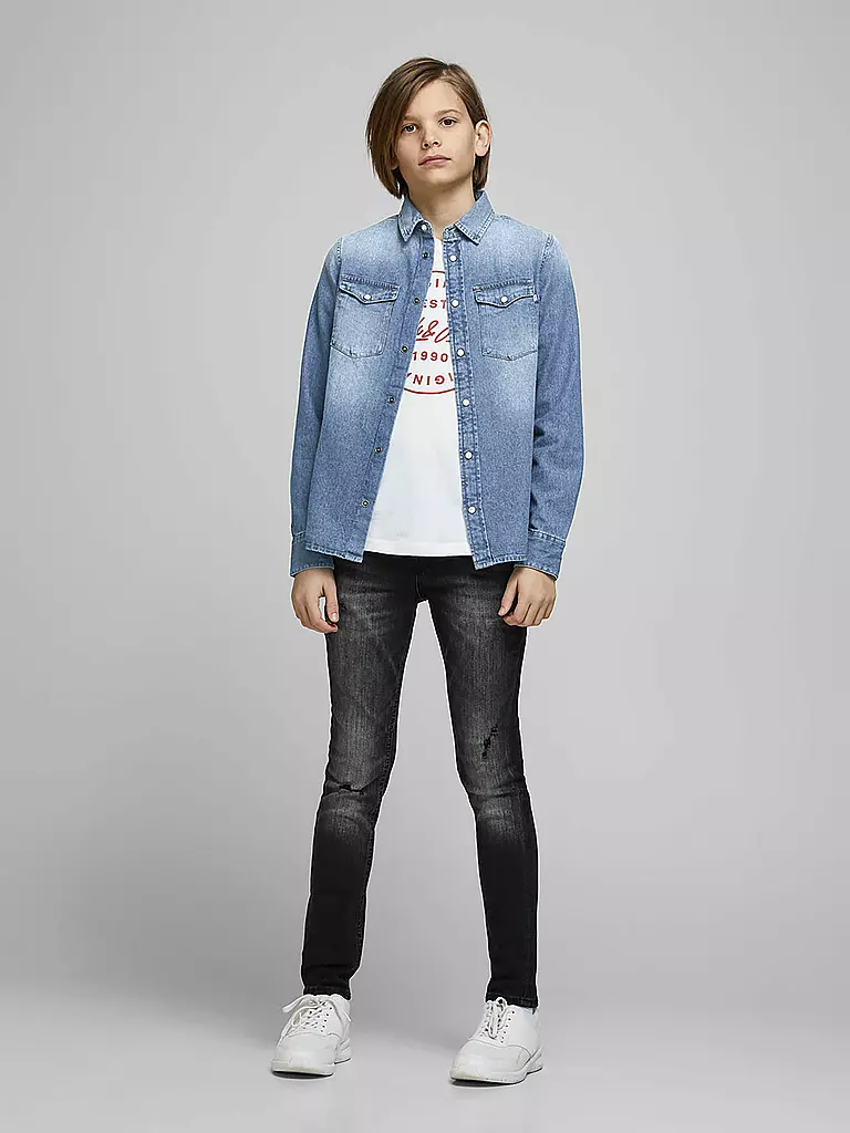 JACK & JONES | Jungen-Jeanshemd "JJEWESTERN SHERIDAN" | Azul