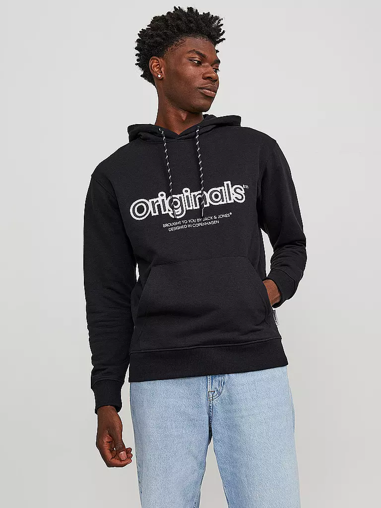 JACK & JONES | Kapuzensweater - Hoodie JORLAKEWOOD | Negro