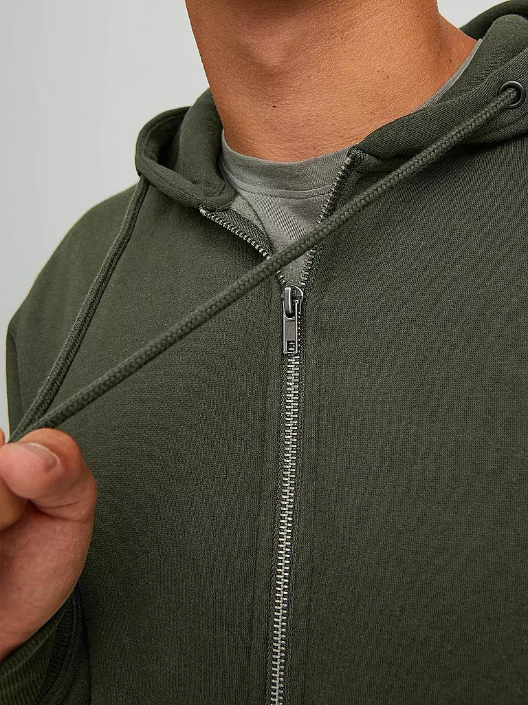 JACK & JONES | Kapuzensweatjacke JJESTAR  | Oliva