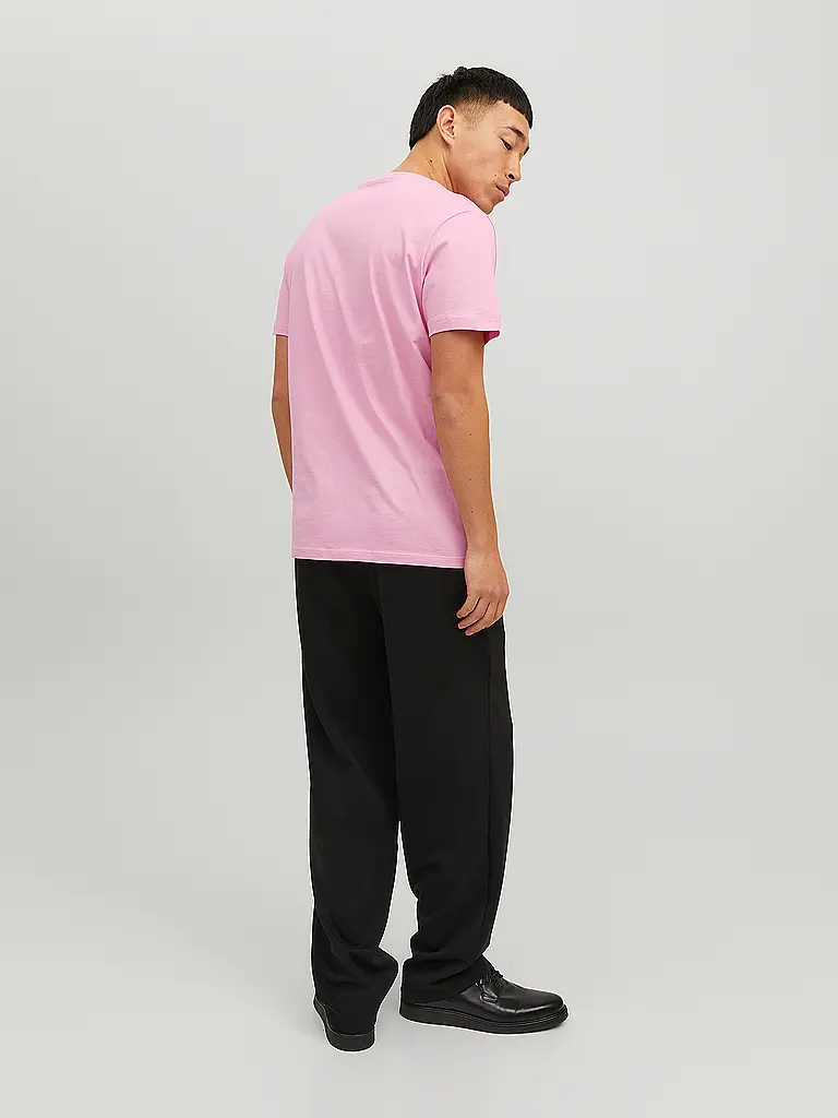 JACK & JONES | Nombre del producto: Camiseta JJEORGANIC
Marca: JACK & JONES
Color: rosa
Categorías: Moda, Hombre

Largo de manga: Manga corta
Cuello: Cuello redondo
Material: Algodón
Diseño: Liso
Corte (Prenda superior): Regular | Rosa