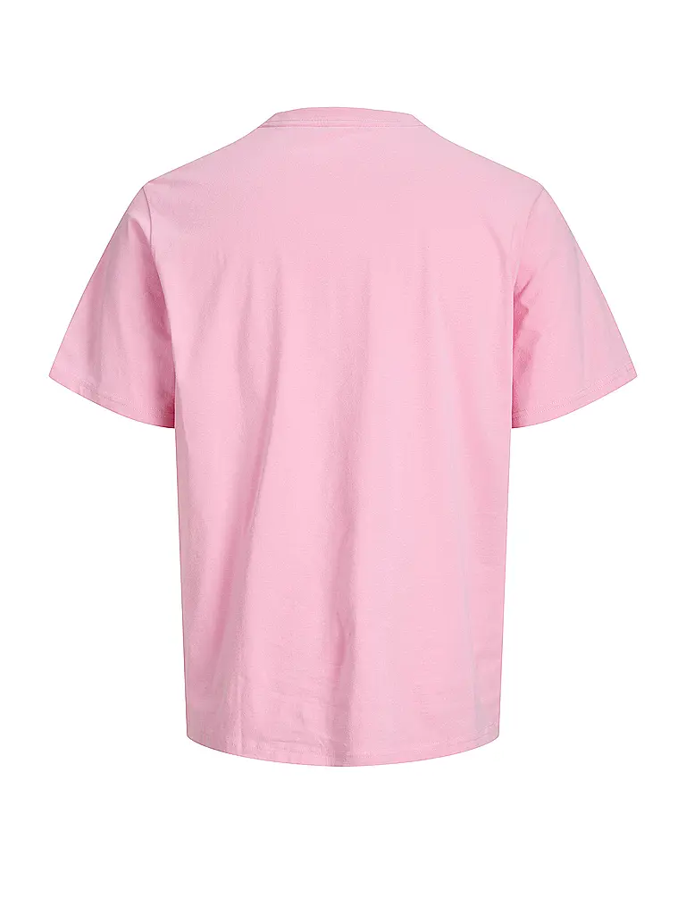 JACK & JONES | Nombre del producto: Camiseta JJESOHO
Marca: JACK & JONES
Color: rosa
Categorías: Moda, Hombre

Largo de manga: Manga corta
Cuello: Cuello redondo
Material: Algodón
Diseño: Liso
Corte (Prenda superior): Regular
Detalles: Logo | Rosa