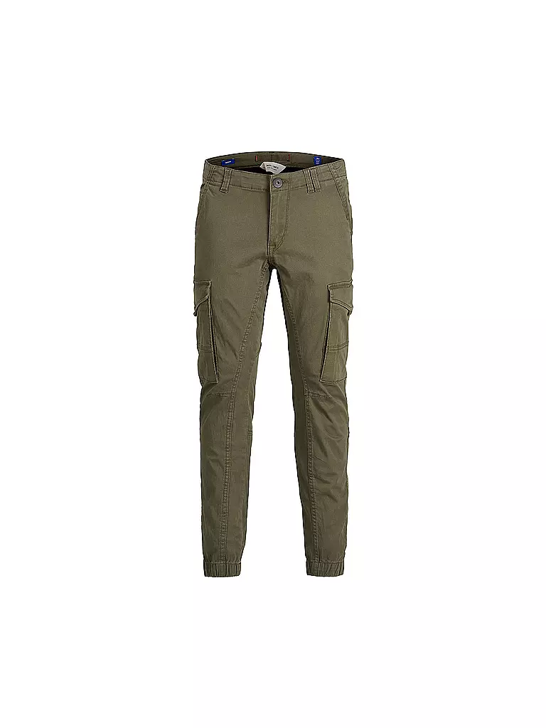 JACK & JONES | Pantalones cargo para niño JJIPAUL JJFLAKE | Oliva