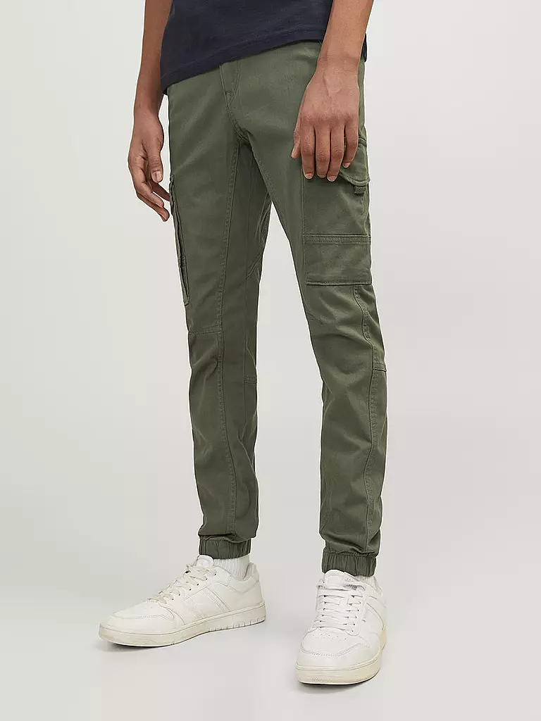 JACK & JONES | Pantalones cargo para niño JJIPAUL JJFLAKE | Oliva