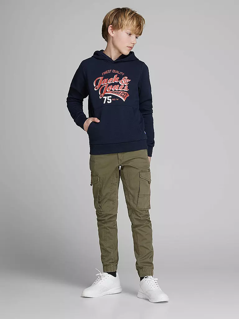JACK & JONES | Pantalones cargo para niño JJIPAUL JJFLAKE | Oliva