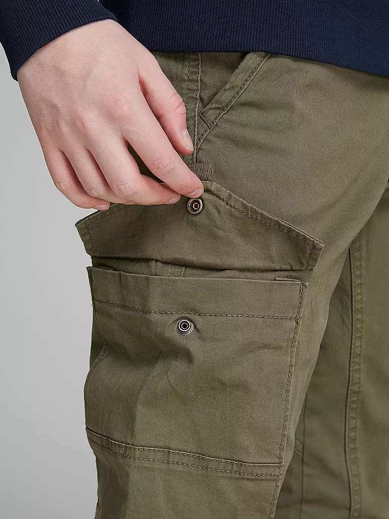 JACK & JONES | Pantalones cargo para niño JJIPAUL JJFLAKE | Oliva