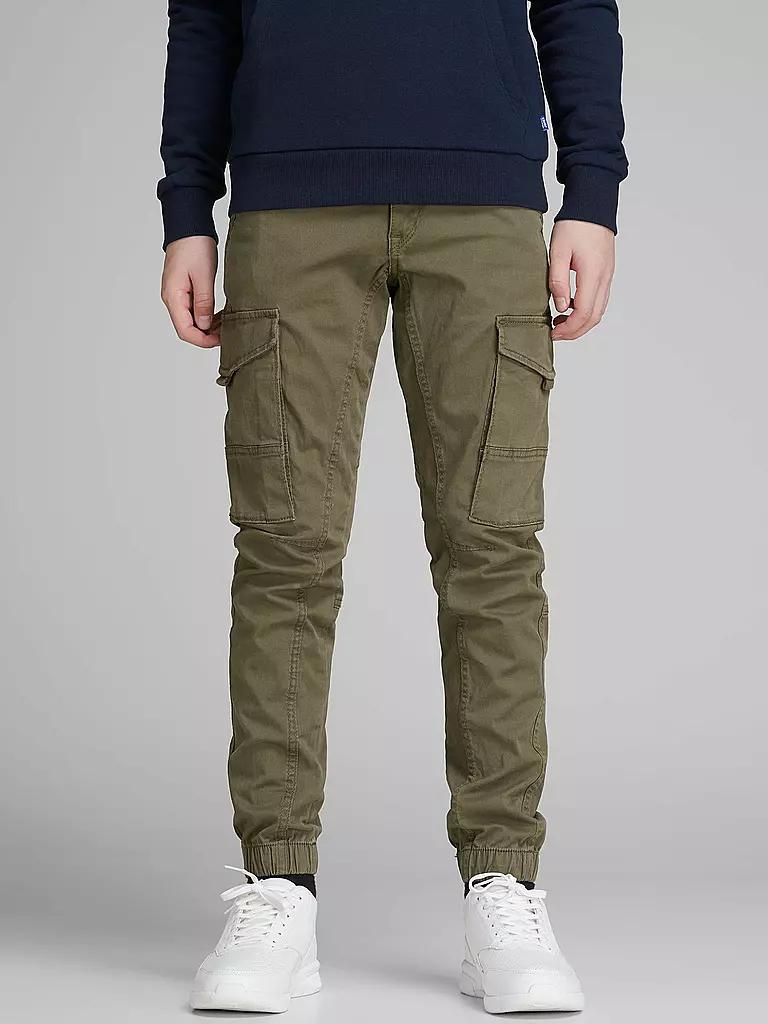 JACK & JONES | Pantalones cargo para niño JJIPAUL JJFLAKE | Oliva