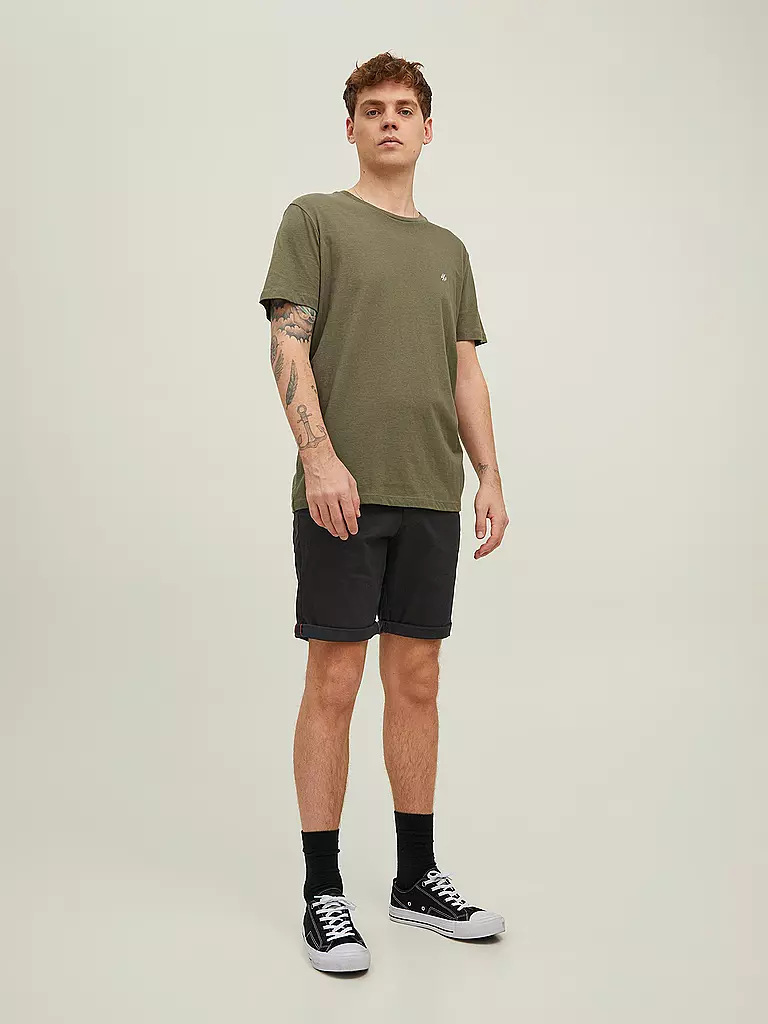 JACK & JONES | Pantalones cortos chinos de corte regular JPSTBOWIE | Negro