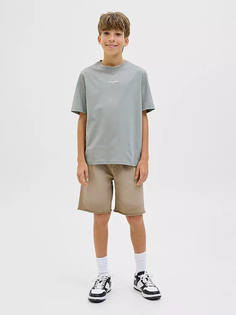 JACK & JONES | Pantalones cortos de felpa para niño JPSTBILL | Marrón claro