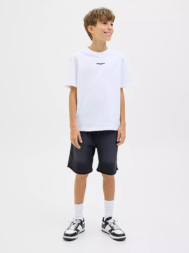 JACK & JONES | Pantalones cortos de felpa para niño JPSTBILL | Negro