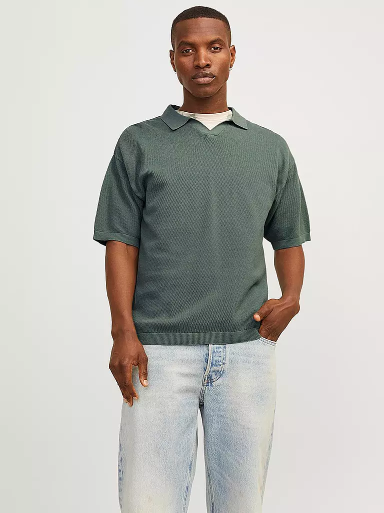 JACK & JONES | Poloshirt JORLINEN | Petróleo
