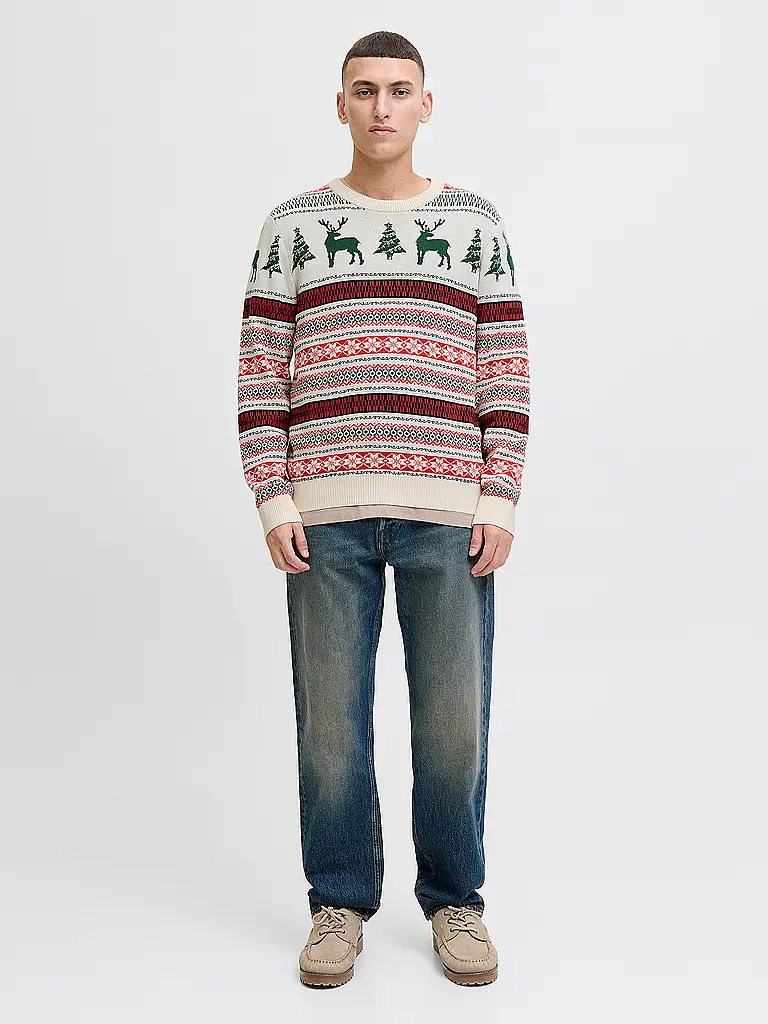 JACK & JONES | Producto: Jersey JJXMAS | Verde oscuro