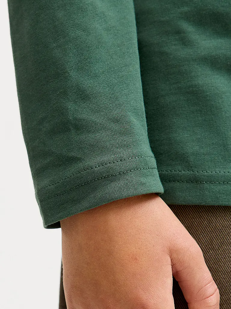 JACK & JONES | Produktname: Camiseta de manga larga para niño JORBLEECKER
Marke: JACK & JONES
Farbe: verde oscuro
Kategorien: Moda,Niños,Niños

Ärmellänge: Manga larga
Ausschnitt: Cuello redondo
Material: Jersey,Algodón
Musterung: Liso
Passform (Oberbekleidung): R | 