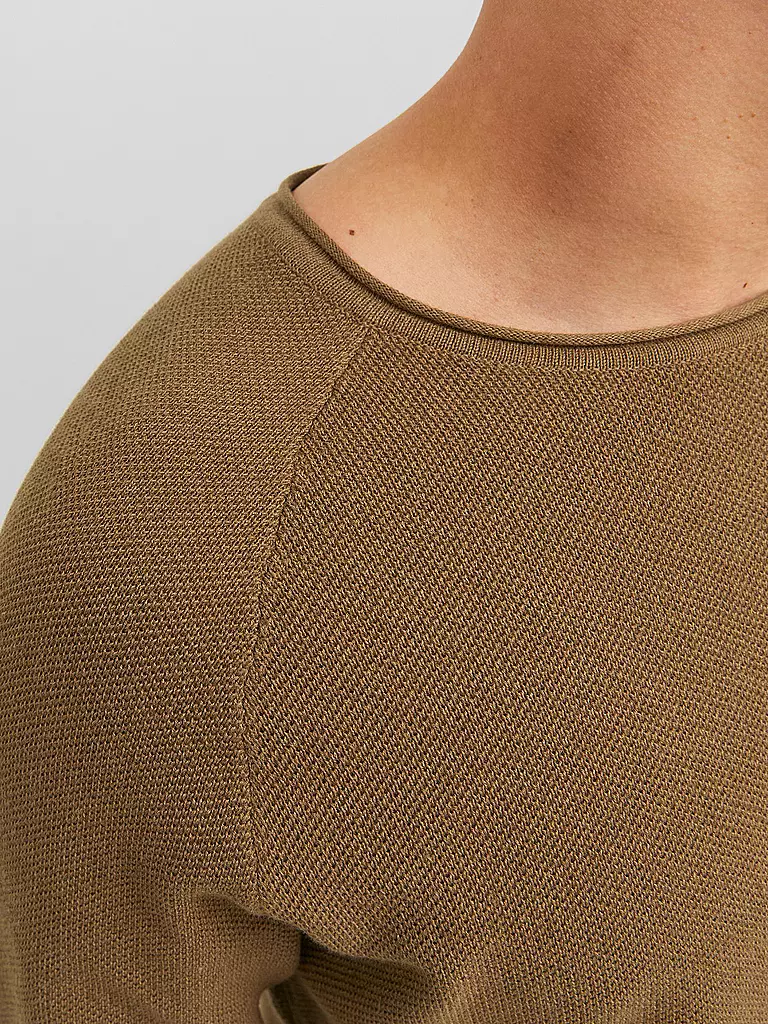 JACK & JONES | Pullover JJEHILL | hellbraun
