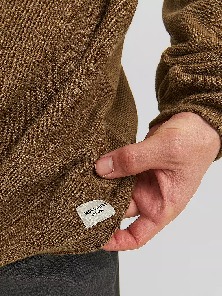 JACK & JONES | Pullover JJEHILL | hellbraun