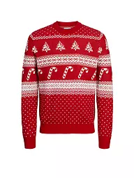 JACK & JONES | Pullover JJXMAS GABRIEL | Rojo oscuro
