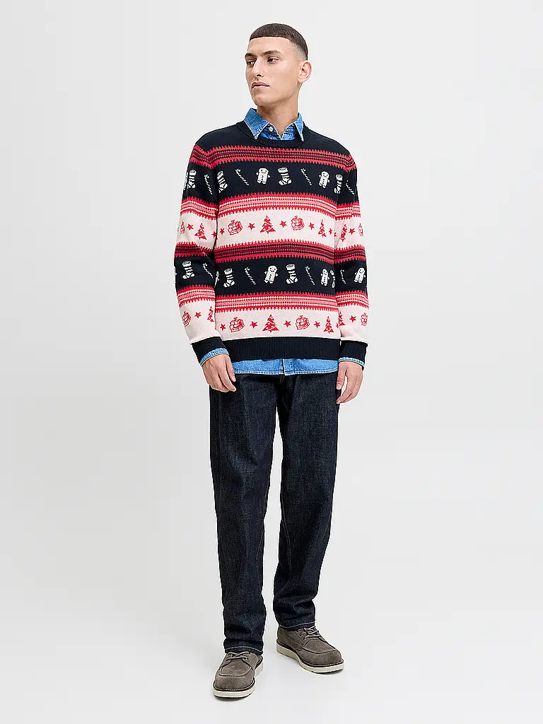 JACK & JONES | Pullover JJXMAS | Azul oscuro