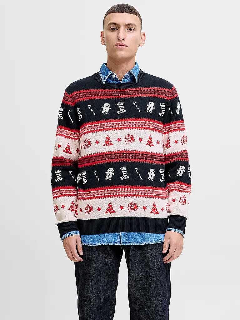 JACK & JONES | Pullover JJXMAS | Azul oscuro