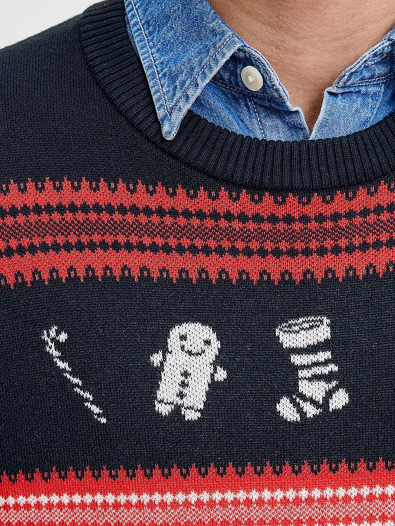 JACK & JONES | Pullover JJXMAS | Azul oscuro