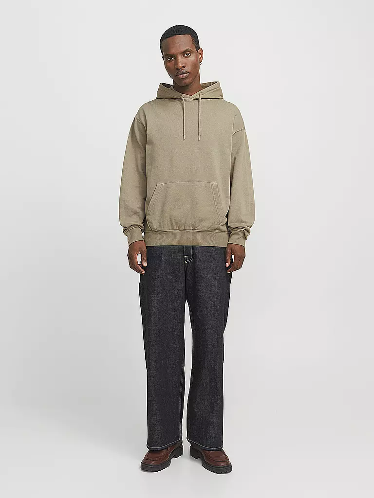 JACK & JONES | Sudadera con capucha - Hoodie JJECHARGE | Marrón claro