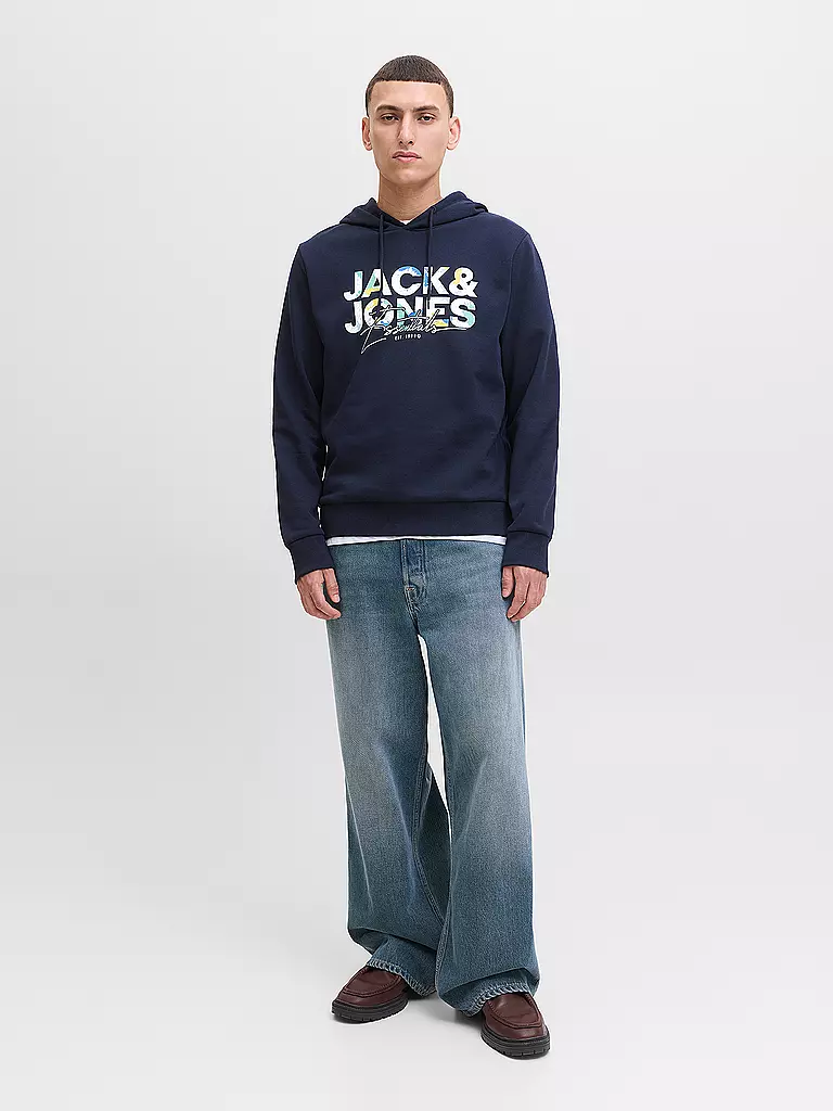 JACK & JONES | Sudadera con capucha - Hoodie JJGEPLAS | Azul oscuro
