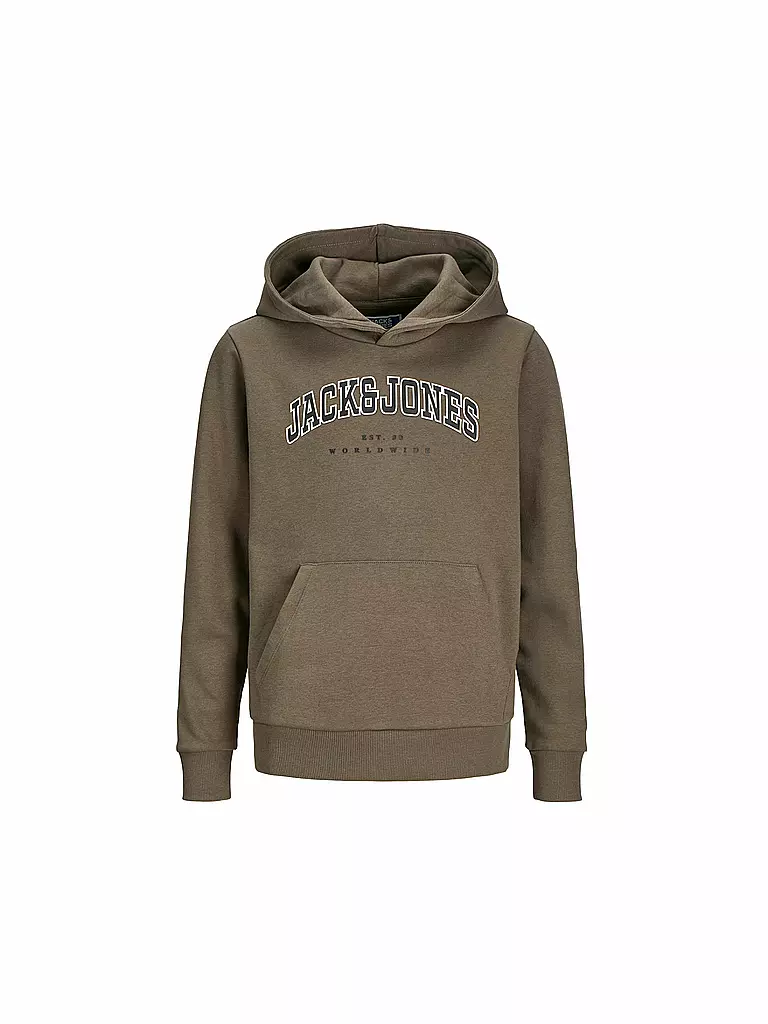 JACK & JONES | Sudadera con capucha para niño - Hoodie JJECALEB | Marrón