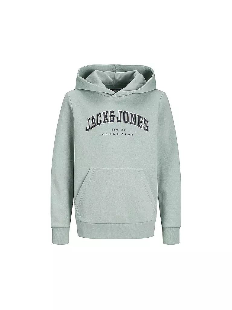 JACK & JONES | Sudadera con capucha para niño - Hoodie JJECALEB | Verde claro