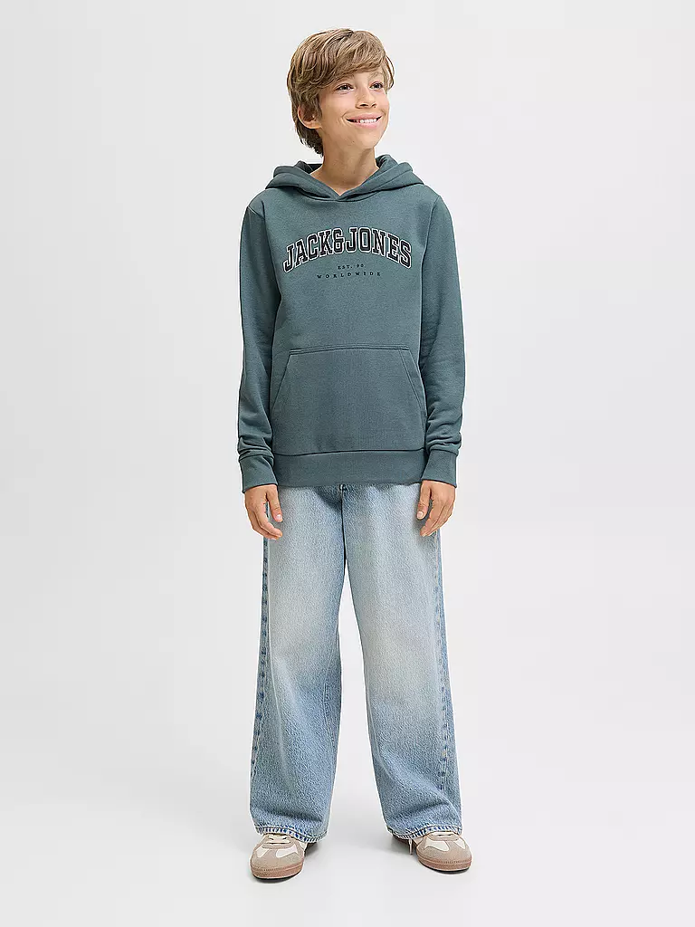 JACK & JONES | Sudadera con capucha para niño - Hoodie JJECALEB | Azul