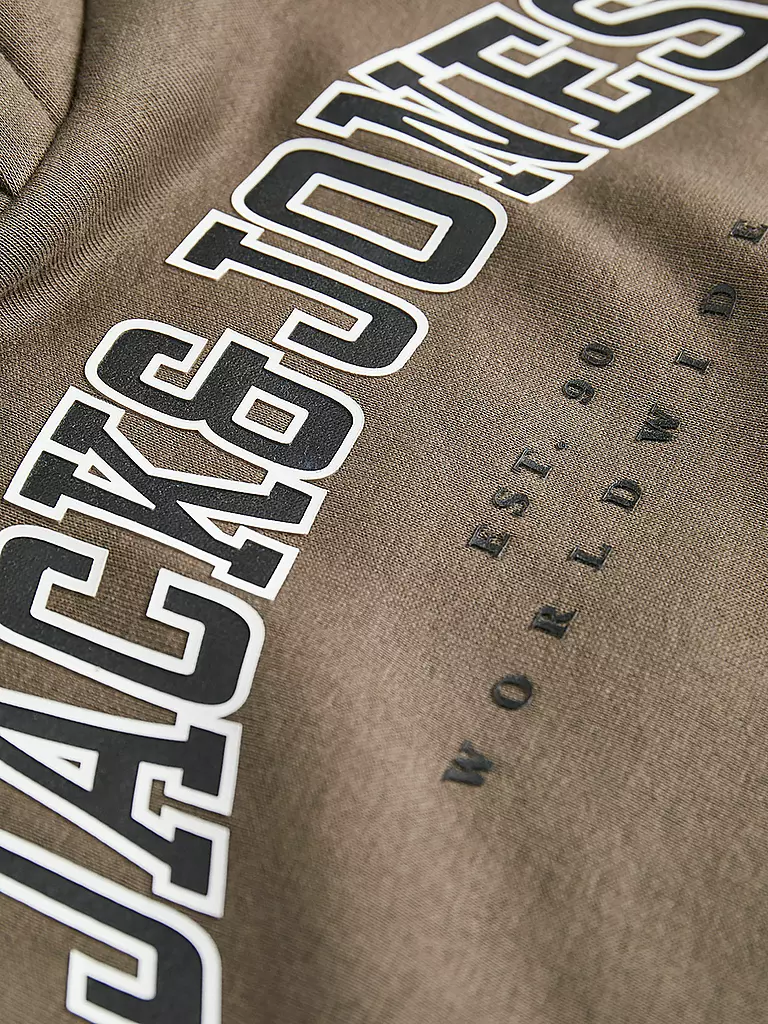 JACK & JONES | Sudadera con capucha para niño - Hoodie JJECALEB | Marrón