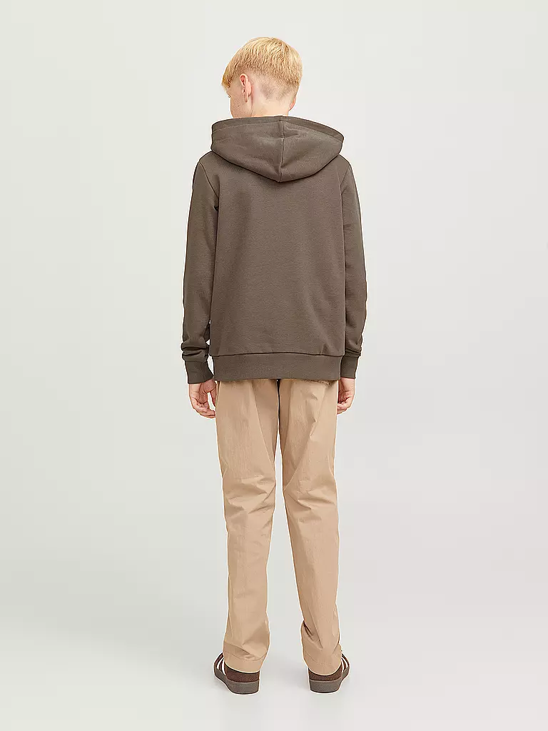 JACK & JONES | Sudadera con capucha para niño - Hoodie JJECALEB | Marrón