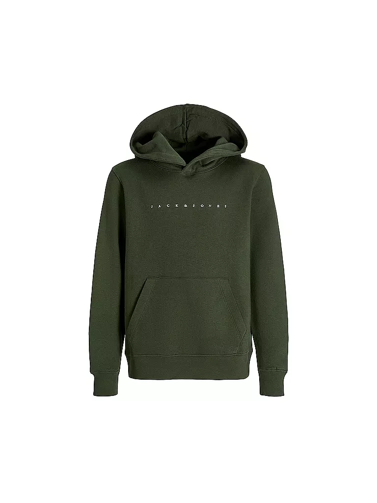 JACK & JONES | Sudadera con capucha para niño - Hoodie JJESTAR JJ | Verde oscuro