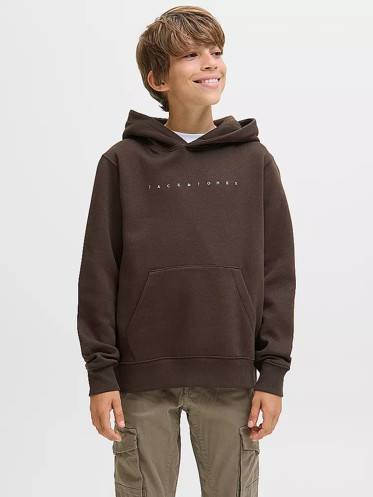 JACK & JONES | Sudadera con capucha para niño - Hoodie JJESTAR JJ | Marrón