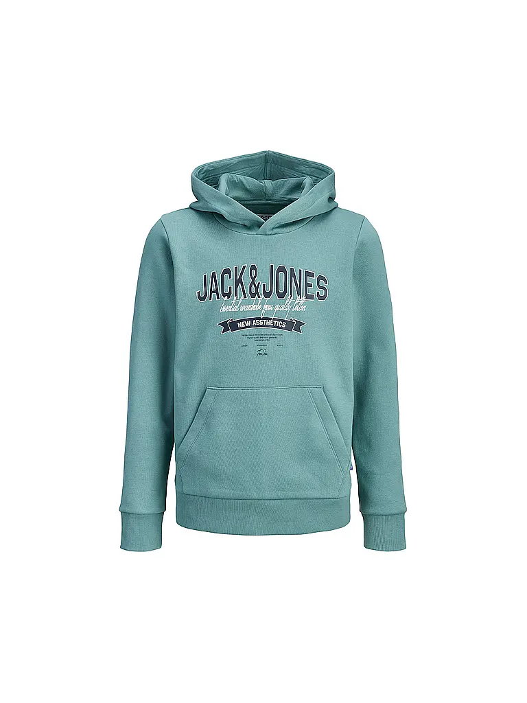 JACK & JONES | Sudadera con capucha para niño JJELOGO | Verde claro
